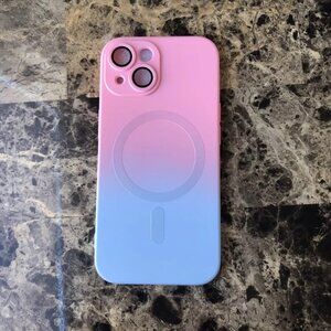 LSL For Apple iPhone 15 Magnetic Pink Blue Phone Cover Case New Open Package
